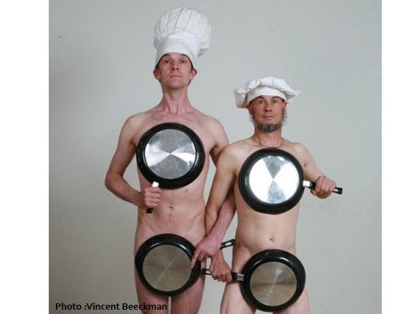 Men with Pans slide-show
